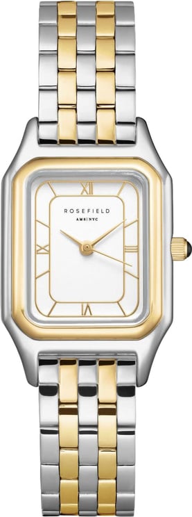 Rosefield Rosefield Horloge OCWDSD-OC03 Ivy White Gold Roman Staal Bi-Color Quartz en Witte Wijzerplaat 25-30mm