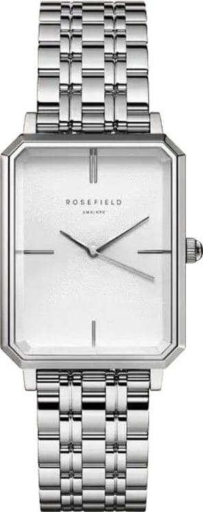 Rosefield Rosefield Horloge OCWSS-O41 The Octagan Staal Quartz met Witte Wijzerplaat 23mm x 29mm