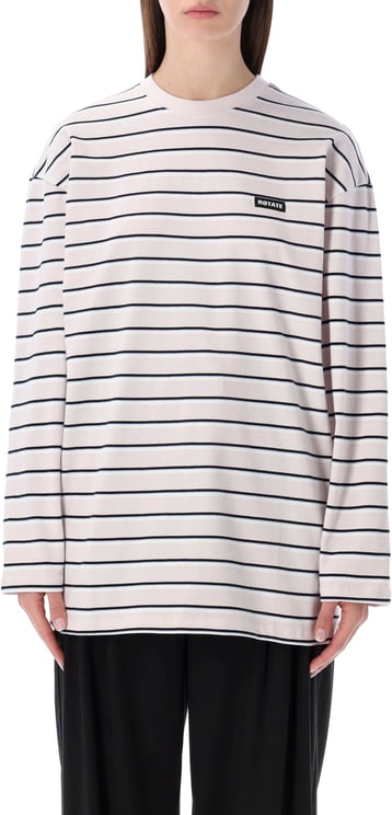 Rotate Striped Ls Tshirt Orchid Stripe