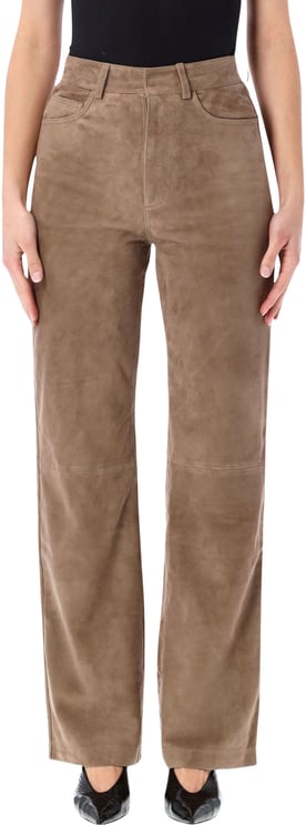 Rotate Suede Pant Morel Beige