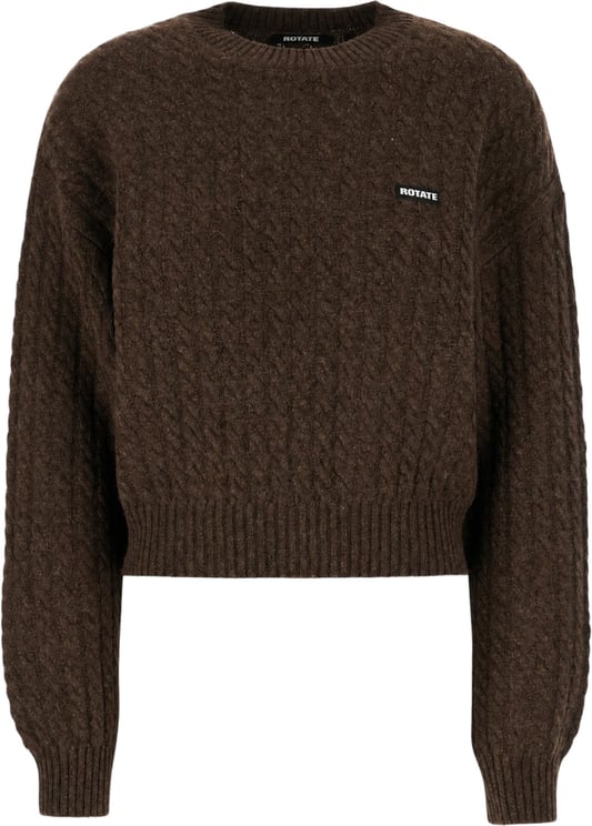 Rotate Rotate Chocolate wool blend sweater