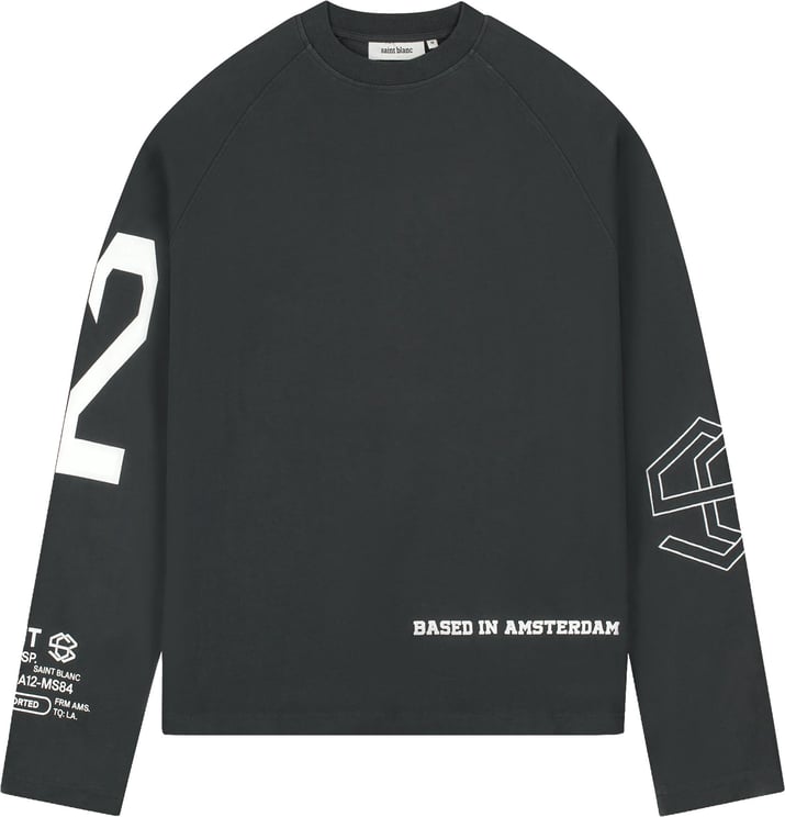 Saint Blanc Multi Logo Raglan Longsleeve