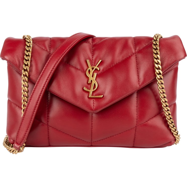 Saint Laurent Saint Laurent Quilted Leather Small Loulou Crossbody Bag