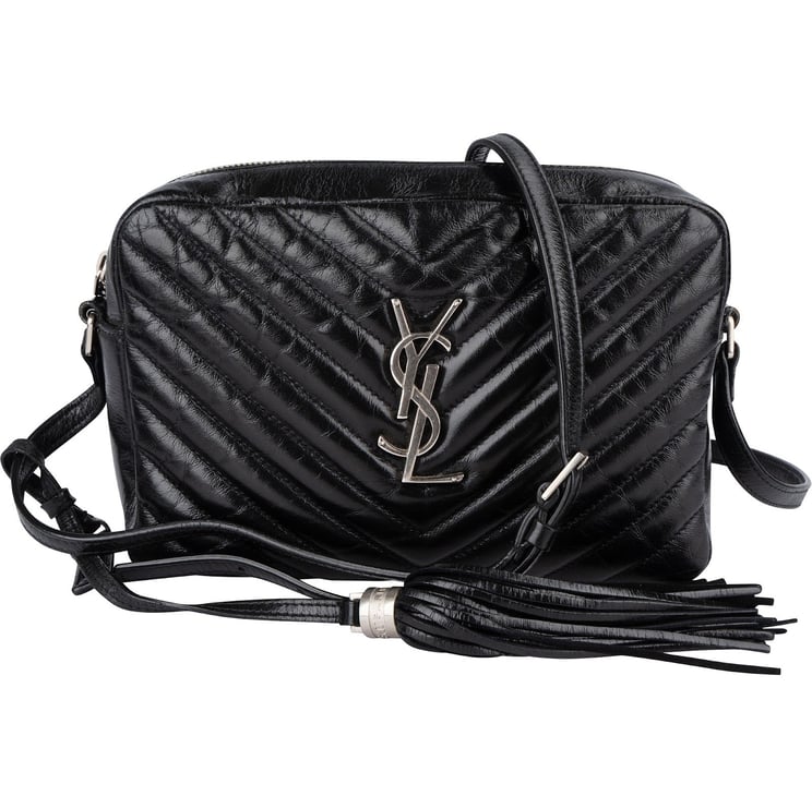 Saint Laurent Saint Laurent Quilted Leather Lou Camera Crossbody Bag