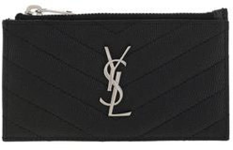 Saint Laurent Saint Laurent Black Calf Leather Bos Taurus Wallet