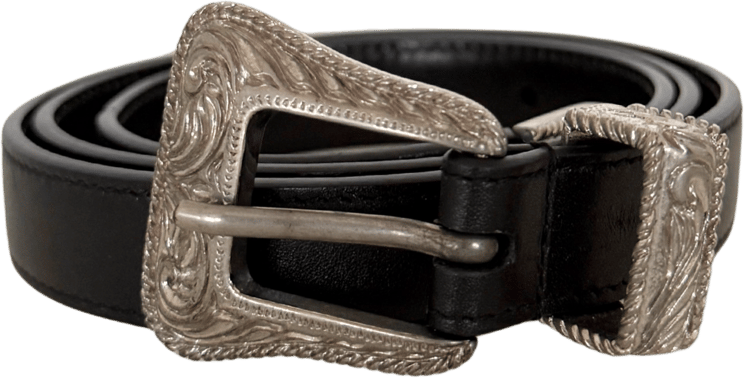 Saint Laurent Saint Laurent Western Gürtel Schwarz 80cm / sehr gut