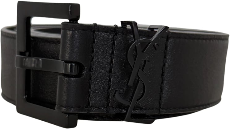 Saint Laurent Saint Laurent Cassandre Gürtel  All black  80cm Schwarz / sehr gut