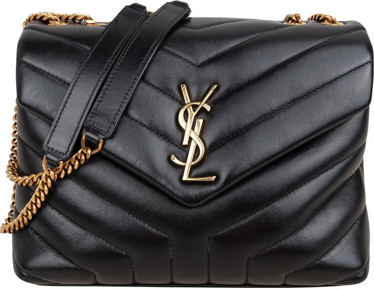 Saint Laurent Saint Laurent Quilted Leather Small Loulou Crossbody Bag