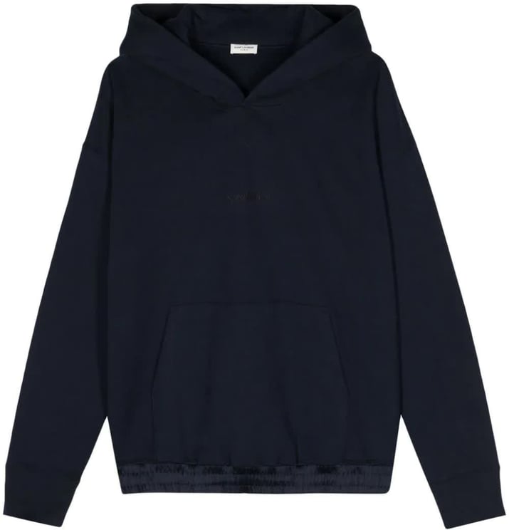 Saint Laurent Black Hoodie Organic Cotton Hoodie