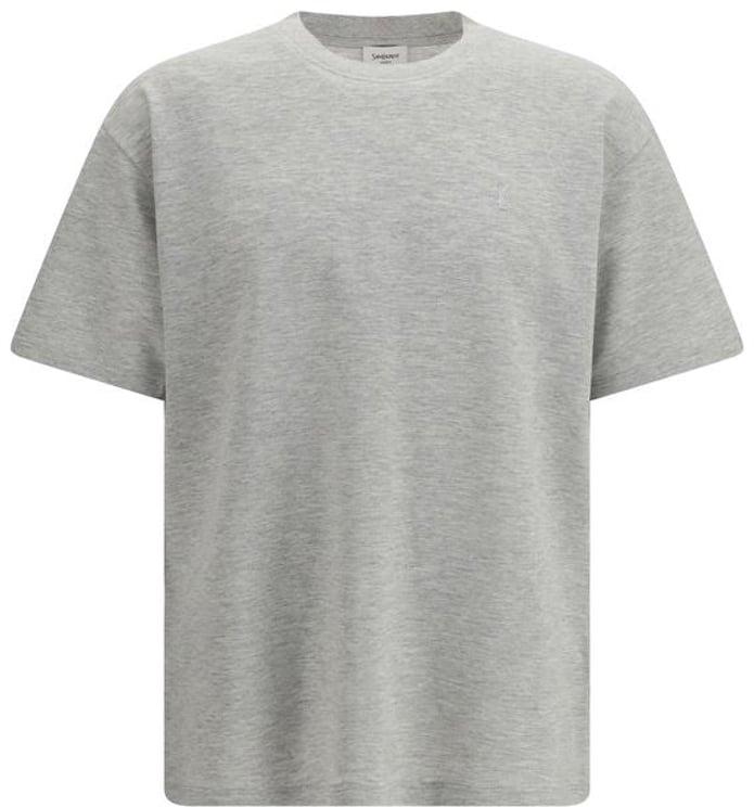 Saint Laurent Saint Laurent Gray Cotton T-Shirt