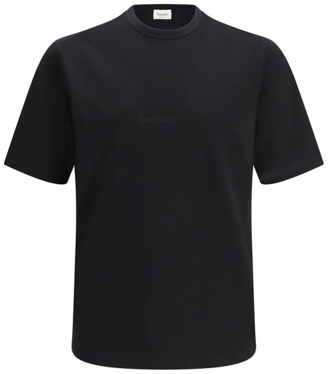 Saint Laurent Saint Laurent Black Cotton T-Shirt