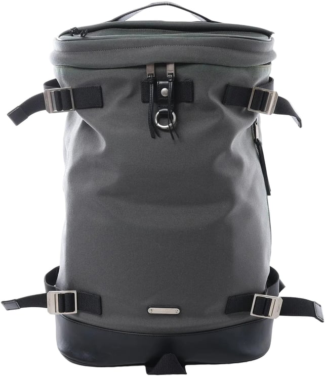 Saint Laurent Saint Laurent Paris Livington Canvas & Leather Backpack in Gray 481005
