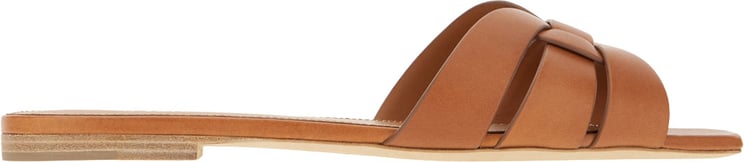 Saint Laurent Saint Laurent Camel leather Maine slippers