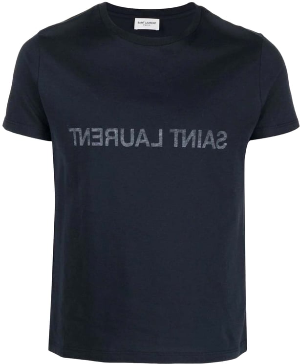 Saint Laurent Reverse Logo Print T-shirt