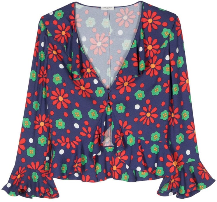 Saint Laurent Top Red