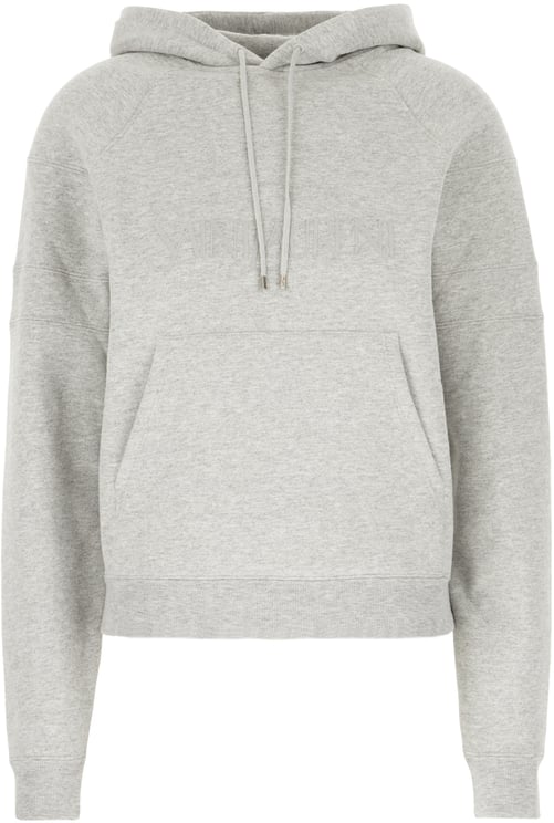 Saint Laurent Saint Laurent Melange grey cotton blend sweatshirt