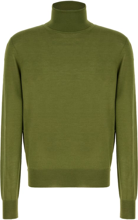 Saint Laurent Saint Laurent Olive green wool blend sweater