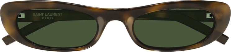 Saint Laurent Sl 557 Shade Tortoiseshell Oval Frame Sunglasses