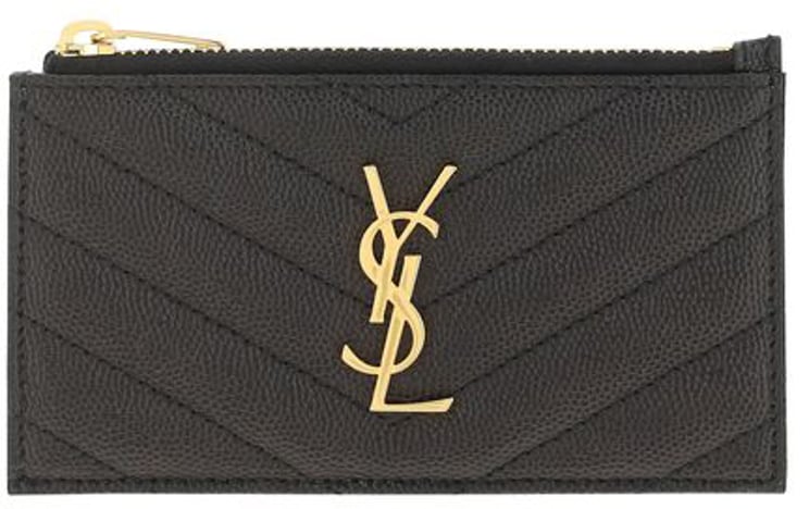 Saint Laurent Saint Laurent Black Calf Leather Bos Taurus Wallet