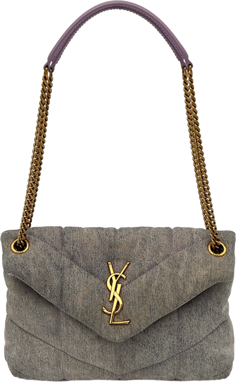 Saint Laurent Saint Laurent Puffer Bag - Purple