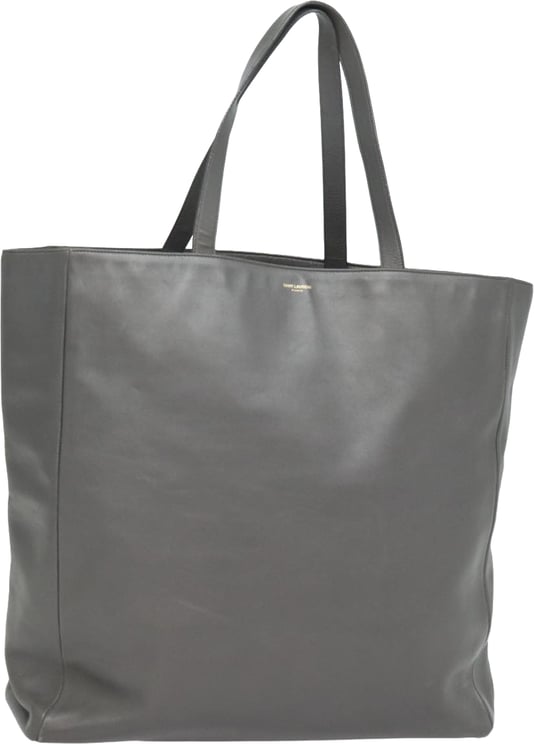 Saint Laurent Saint Laurent Reversible North South Shopper Tote Leather Small