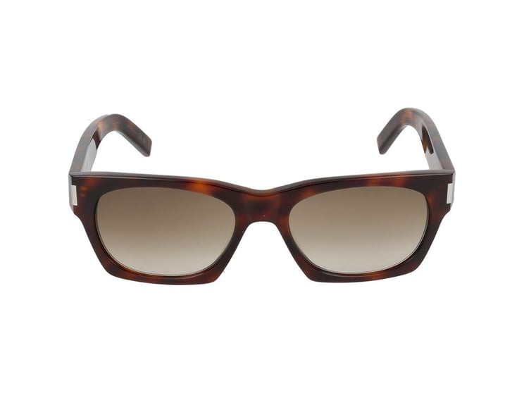 Saint Laurent Havana Oversized Square Havana Sunglasses