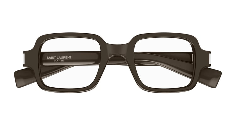 Saint Laurent Eyeglasses Saint Laurent SL 720 OPT 004 Brown Brown Transpare 48/23/145