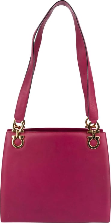 Salvatore Ferragamo Salvatore Ferragamo Leather Gancini Tote Shoulder Bag
