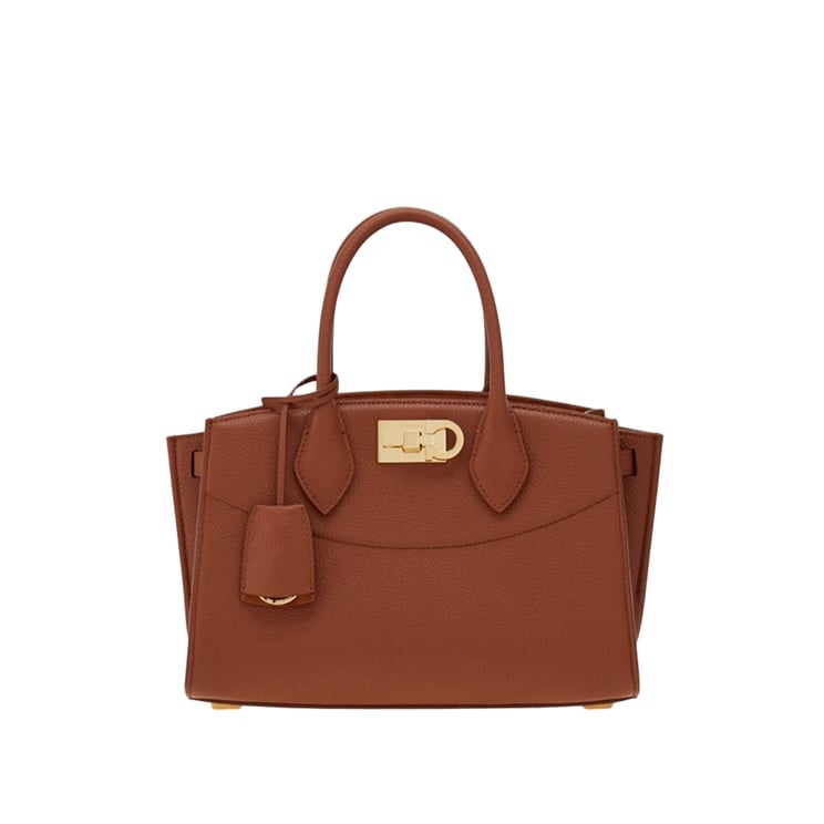 Salvatore Ferragamo Hammered Leather Handbag