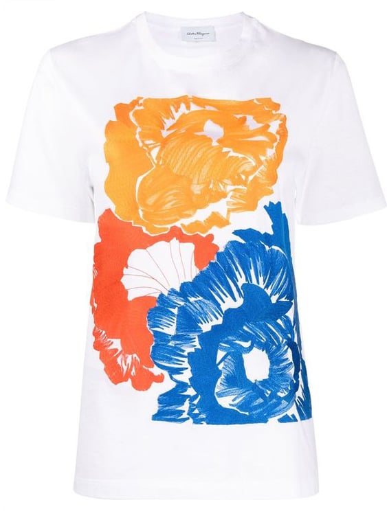 Salvatore Ferragamo Salvatore Ferragamo White Cotton T-Shirt