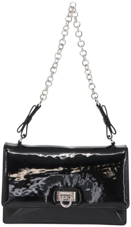 Salvatore Ferragamo Salvatore Ferragamo Gancini Chain Shoulder bag Patent leather