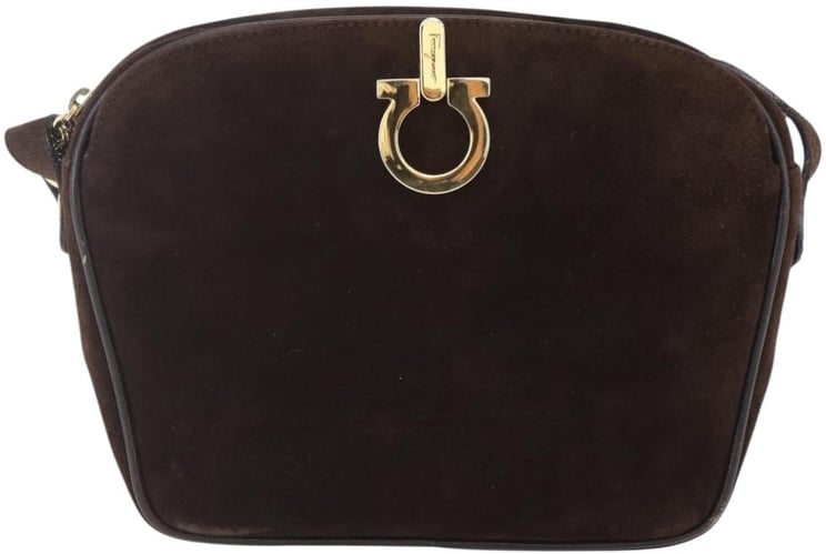 Salvatore Ferragamo Salvatore Ferragamo Gancini Shoulder Bag Suede
