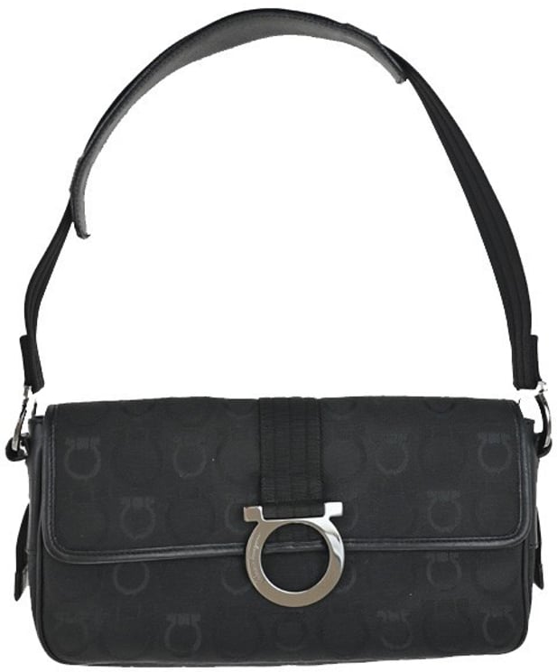 Salvatore Ferragamo Salvatore Ferragamo Gancini Shoulder Bag Canvas