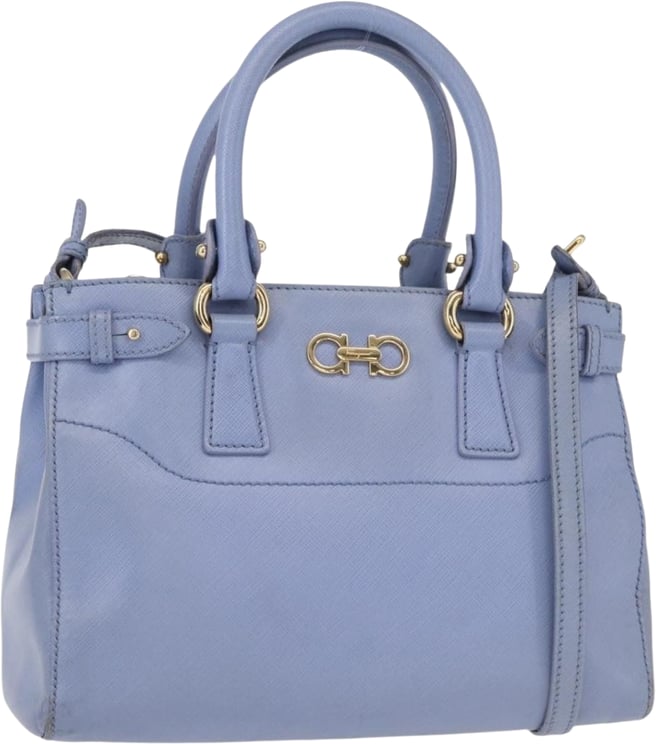 Salvatore Ferragamo Salvatore Ferragamo Beky Tote Saffiano Leather Small