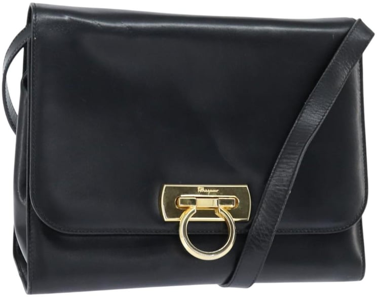 Salvatore Ferragamo Salvatore Ferragamo Gancini Flap Shoulder bag Leather