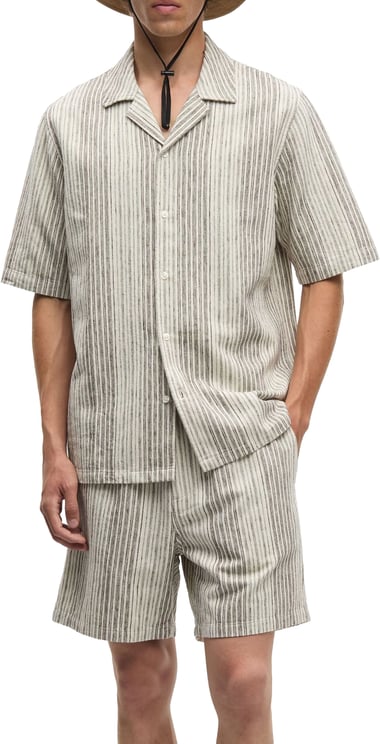 Samsøe Samsøe Samsoe Samsoe - Oscar AX shirt 14749 - M23200049 - CLR002803 Brown stripe