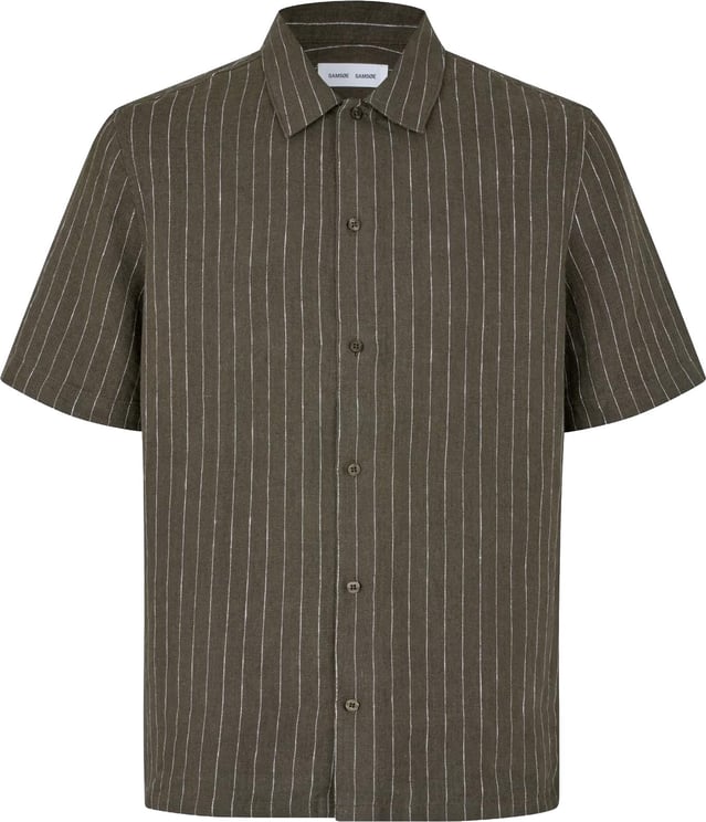 Samsøe Samsøe Samsoe Samsoe - Saavan JX shirt 14329 - M24100052 - CLR002576 Black olive stripe