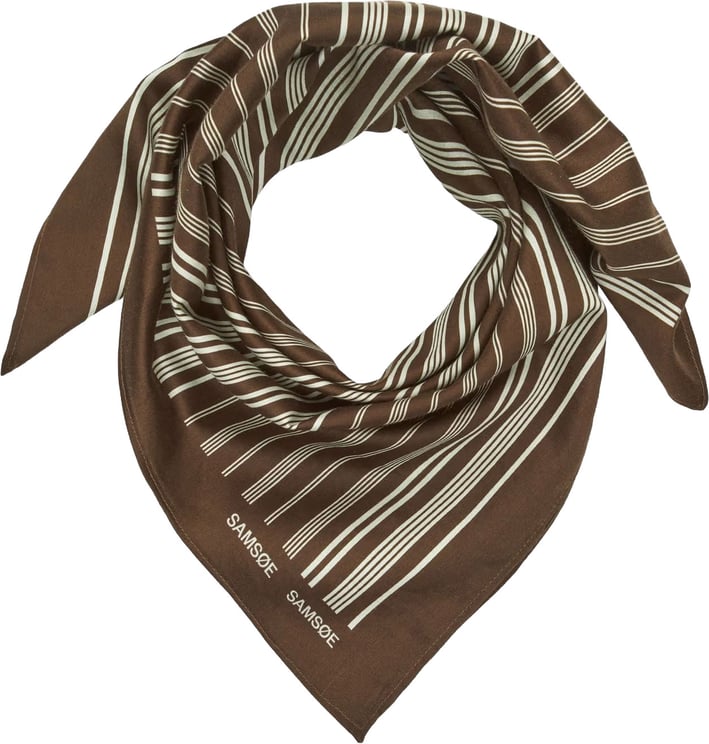 Samsøe Samsøe Samsoe Samsoe - Sadomi bandana 15868 - M25400069 - CLR002803 Brown stripe