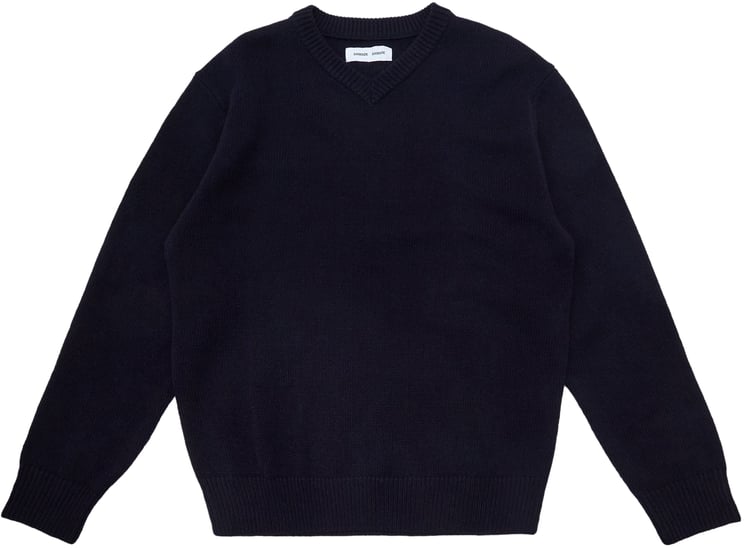 Samsøe Samsøe Maglione Jacks V-Neck Blu