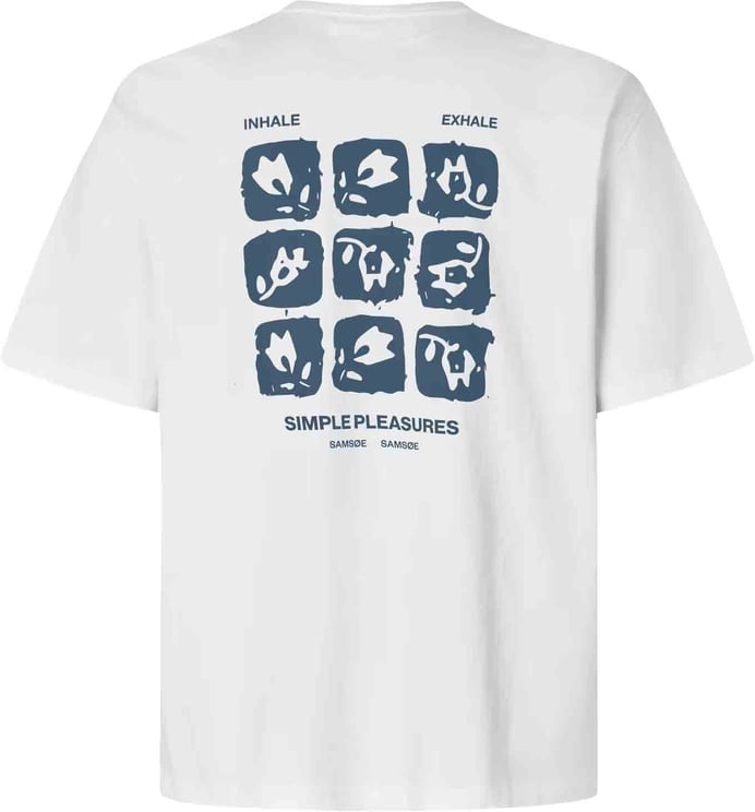 Samsøe Samsøe Samsoe Samsoe - Sacohen t-shirt 11725 - U26100013 - CLR002639 Blue stamp