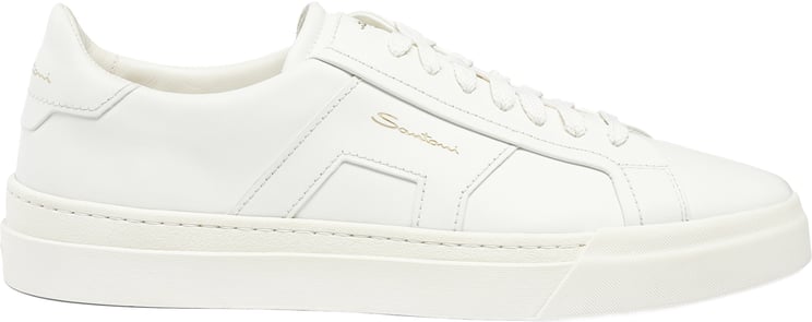 Santoni Men's leather sneaker