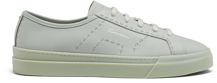 Santoni Men's leather sneaker