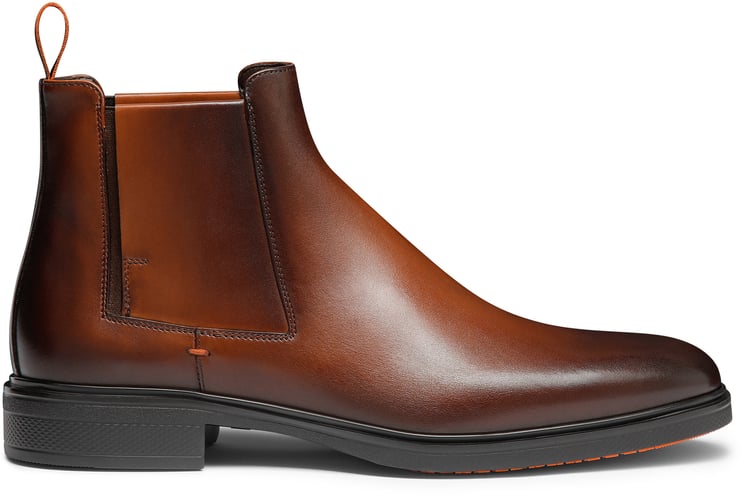 Santoni Men's leather Easy boot