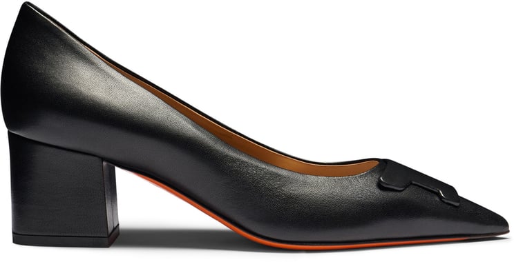 Santoni Women's leather midheel Santoni Sibille pump