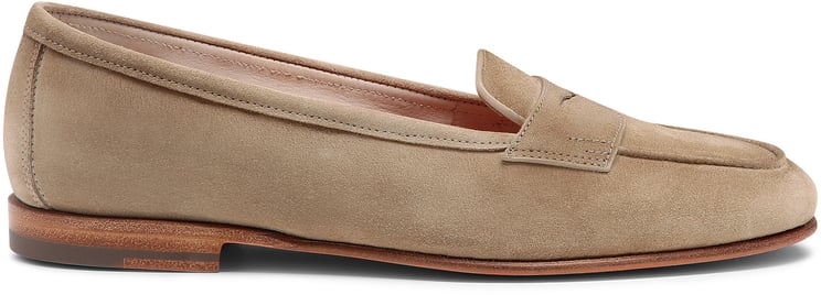 Santoni Women's suede Carla loafer