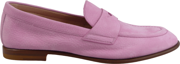 Santoni Mocassino Penny da Donna in Nabuk Rosa