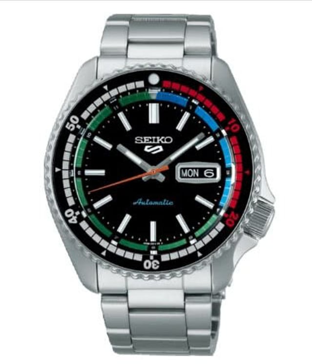 Seiko Seiko Horloge SRPK13K1 5 Sports Staal Automaat 100m Waterdicht 42mm