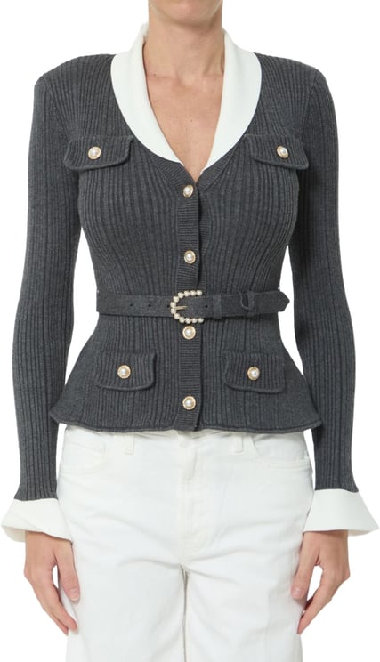 Self-Portrait Sweaters Grey