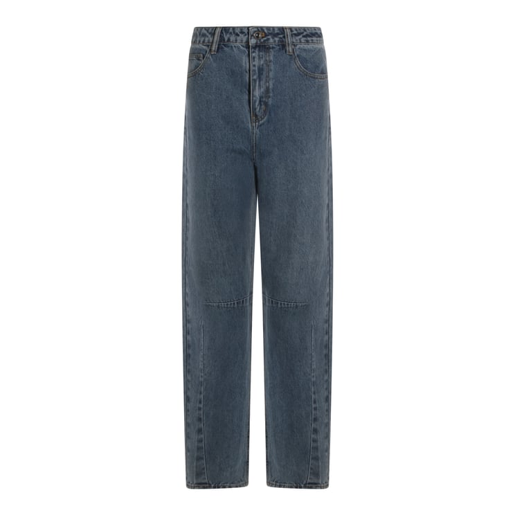 Self-Portrait Blue Cotton Jeans