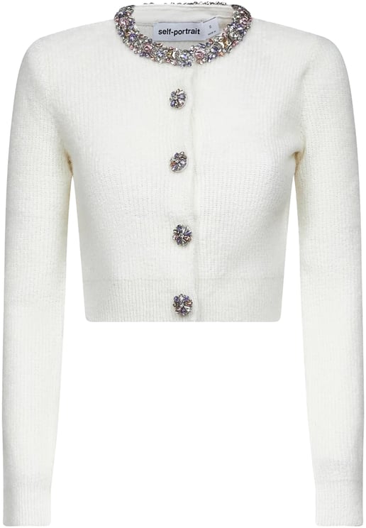 Self-Portrait Sweaters White